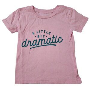 Baby Toddler Girl's Custom Boutique A Little Bit Dramatic Tee 2T Super Cute Pink